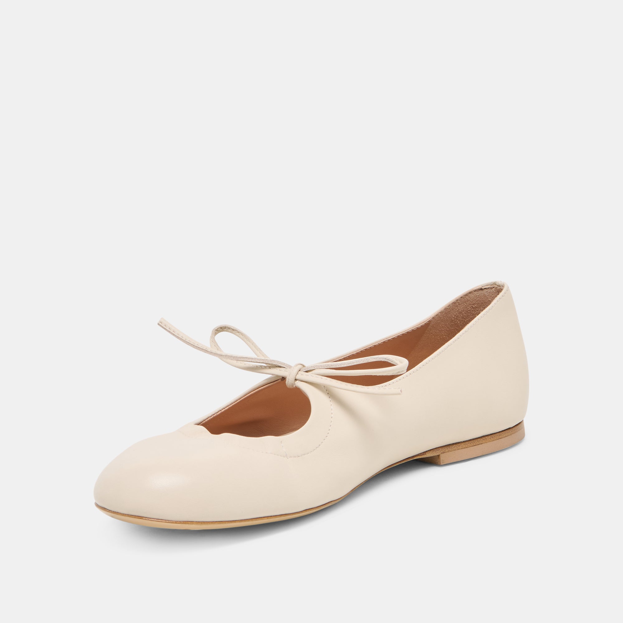 PAZEY BALLET FLATS BONE LEATHER - view 4