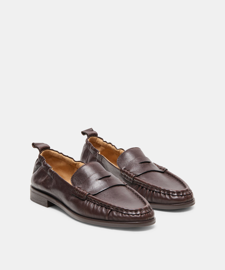 RAMZIE LOAFERS CHOCOLATE LEATHER