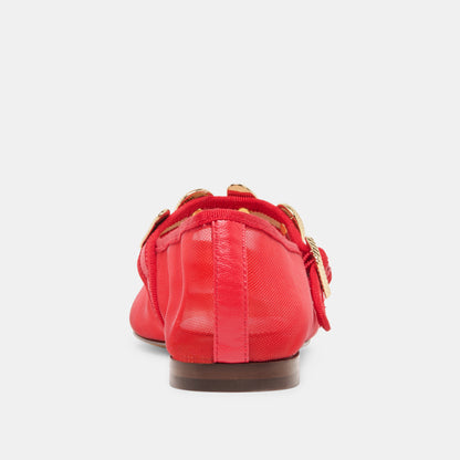 RELAN MESH BALLET FLATS CHILI MESH