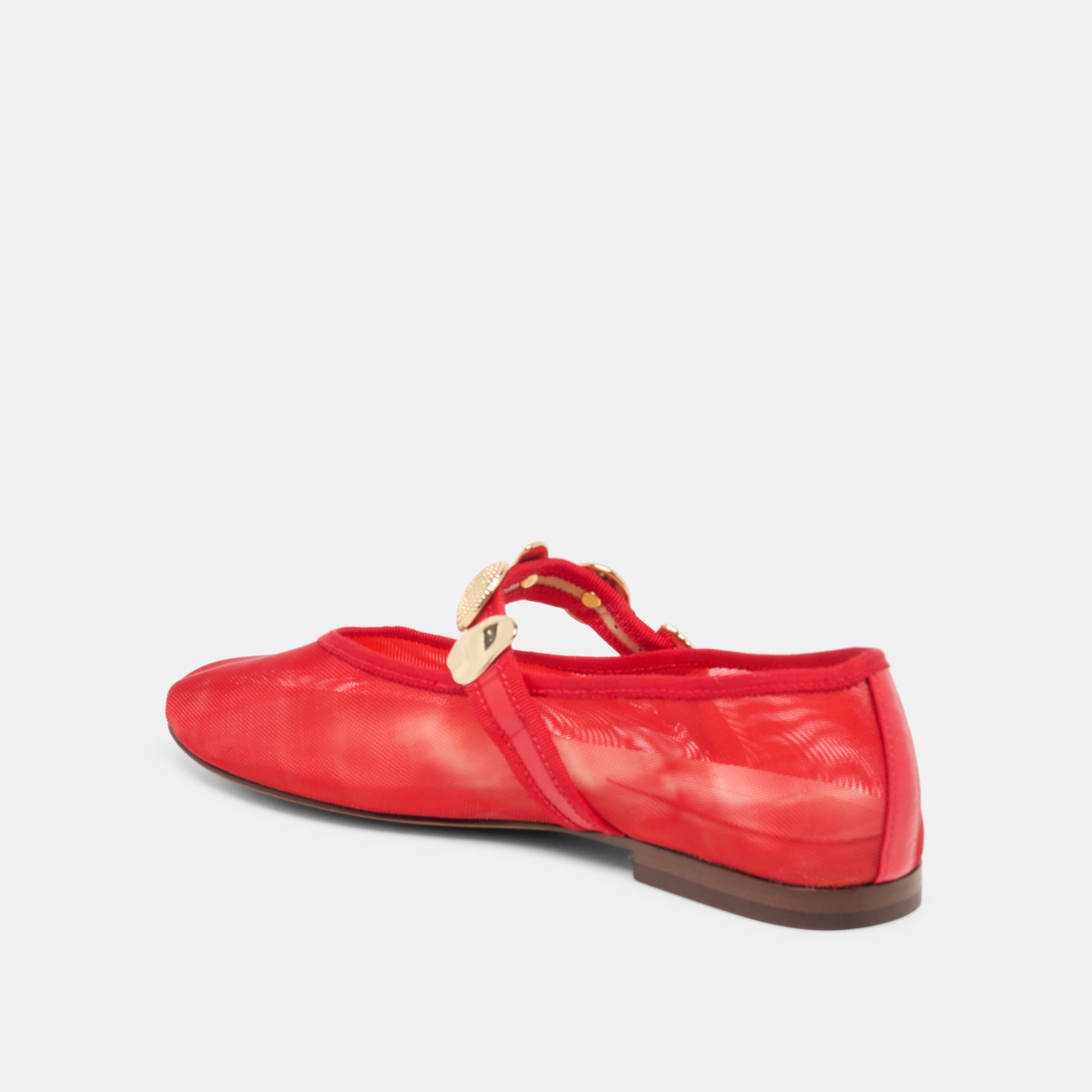 RELAN MESH BALLET FLATS CHILI MESH