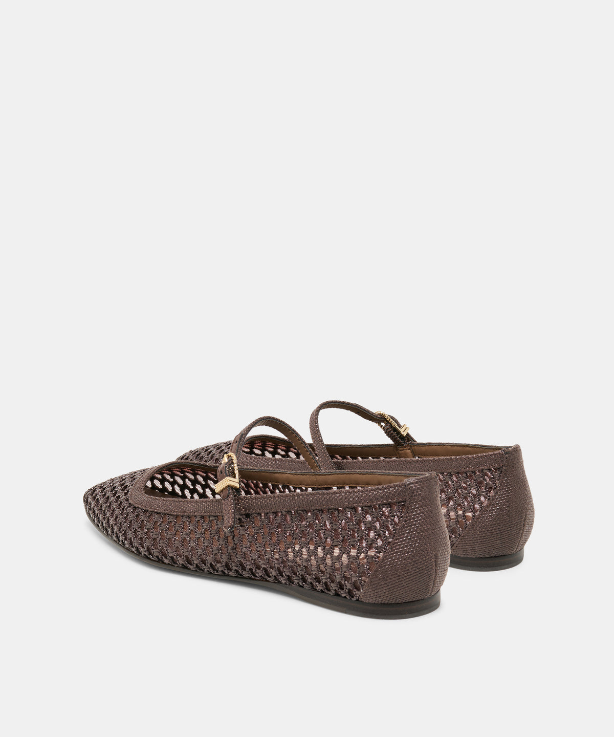 REYES BALLET FLATS CHOCOLATE WOVEN RAFFIA - view 5