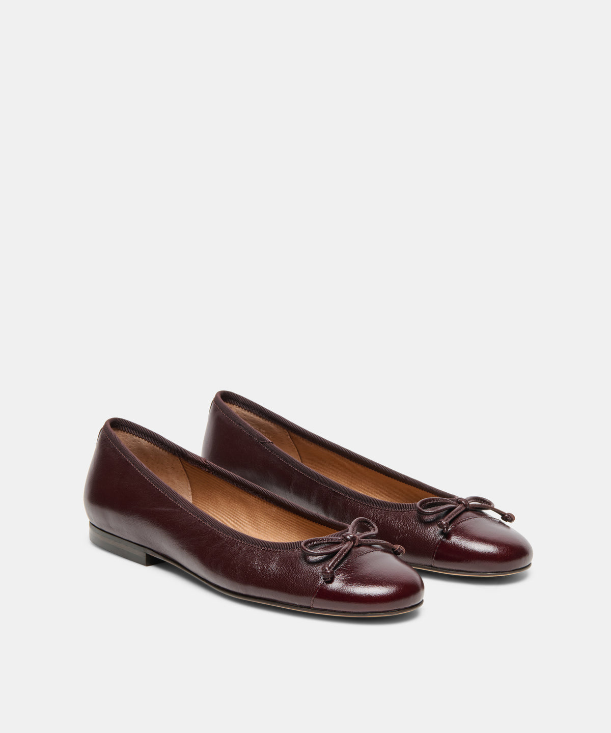 RITLA CAPTOE BALLET FLATS BLACK CHERRY LEATHER - view 2