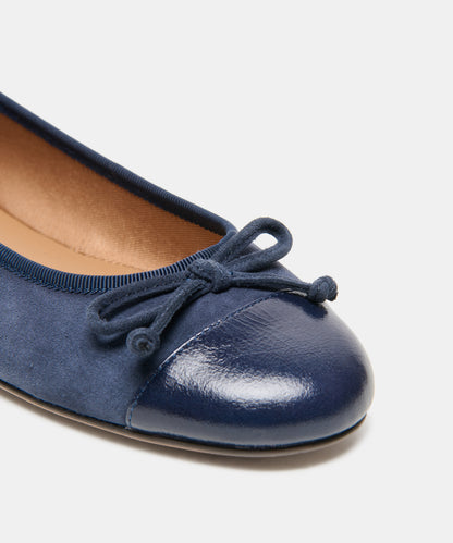 RITLA CAPTOE BALLET FLATS DK NAVY SUEDE