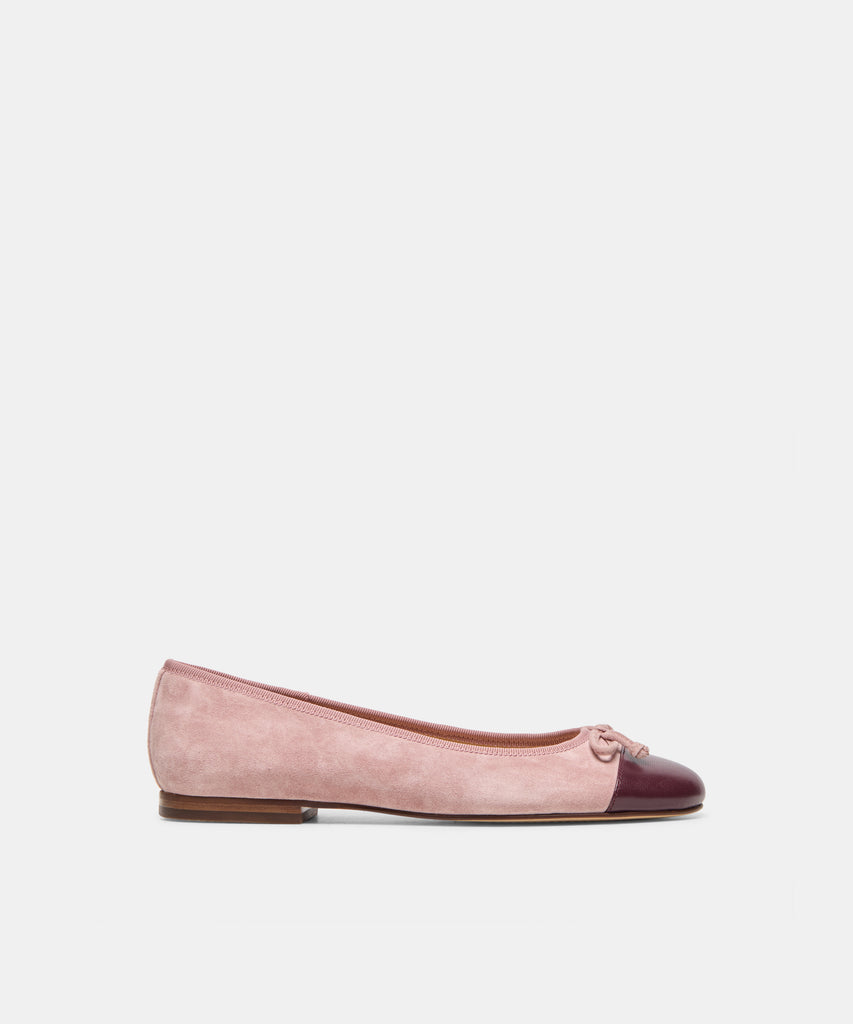 RITLA CAPTOE Pink Suede Ballet Flats | Dolce Vita