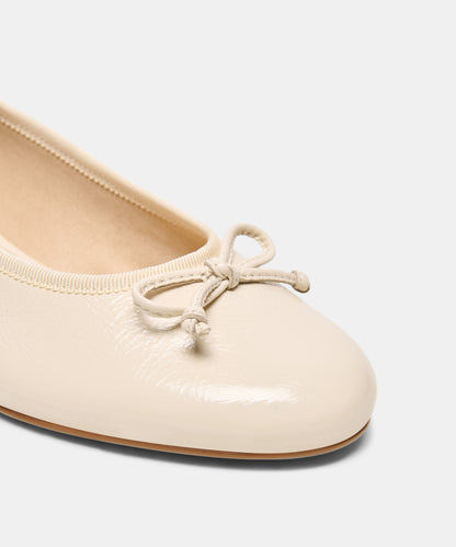 RITLA MID HEELS ALABASTER LEATHER