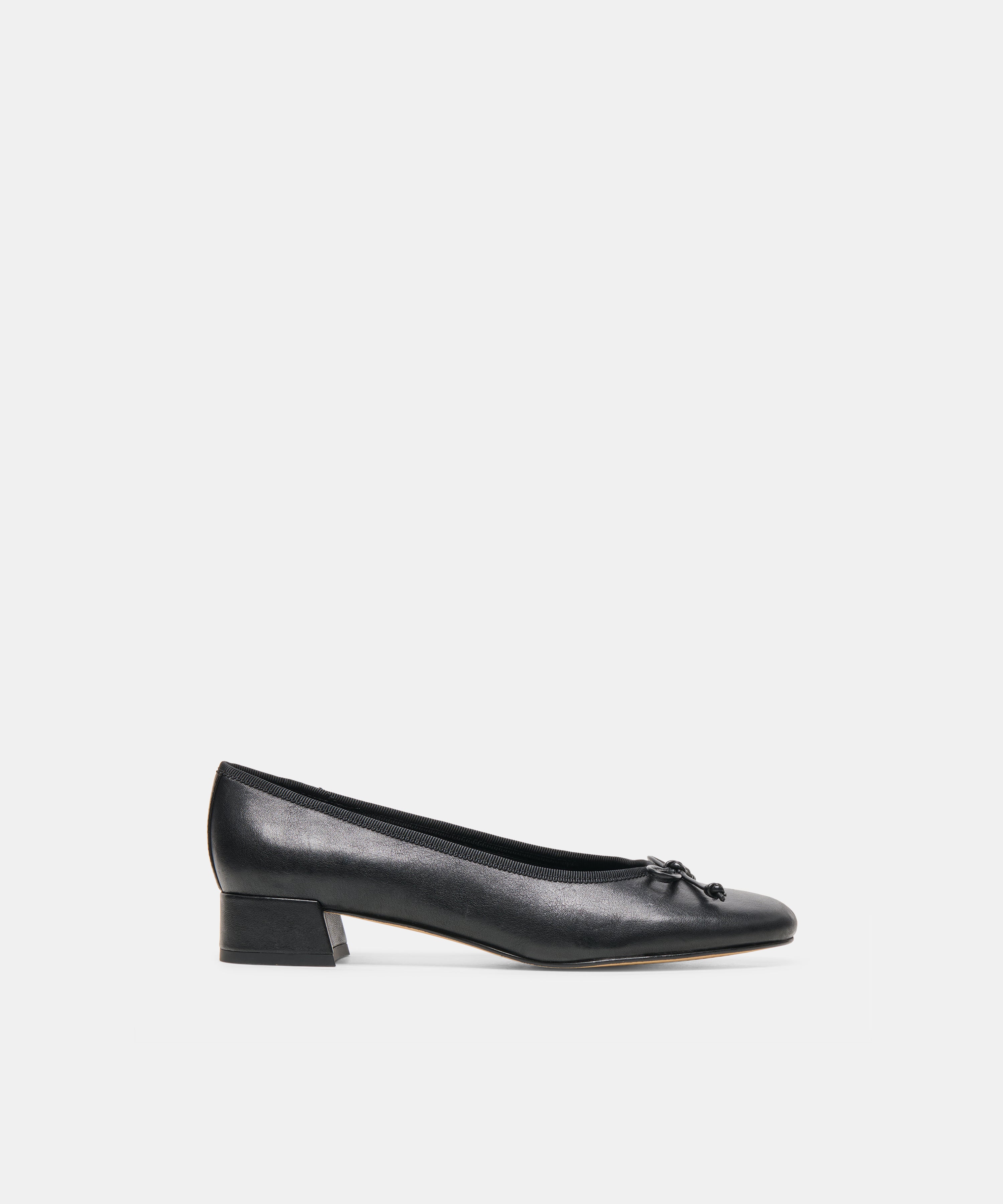 RITLA MID HEELS BLACK LEATHER