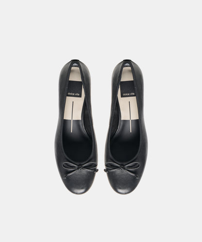 RITLA MID HEELS BLACK LEATHER