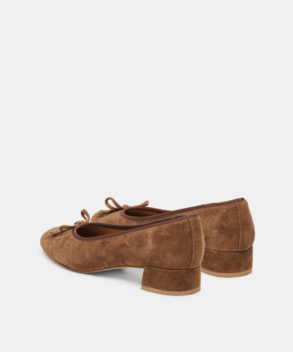 RITLA MID HEELS COCOA SUEDE