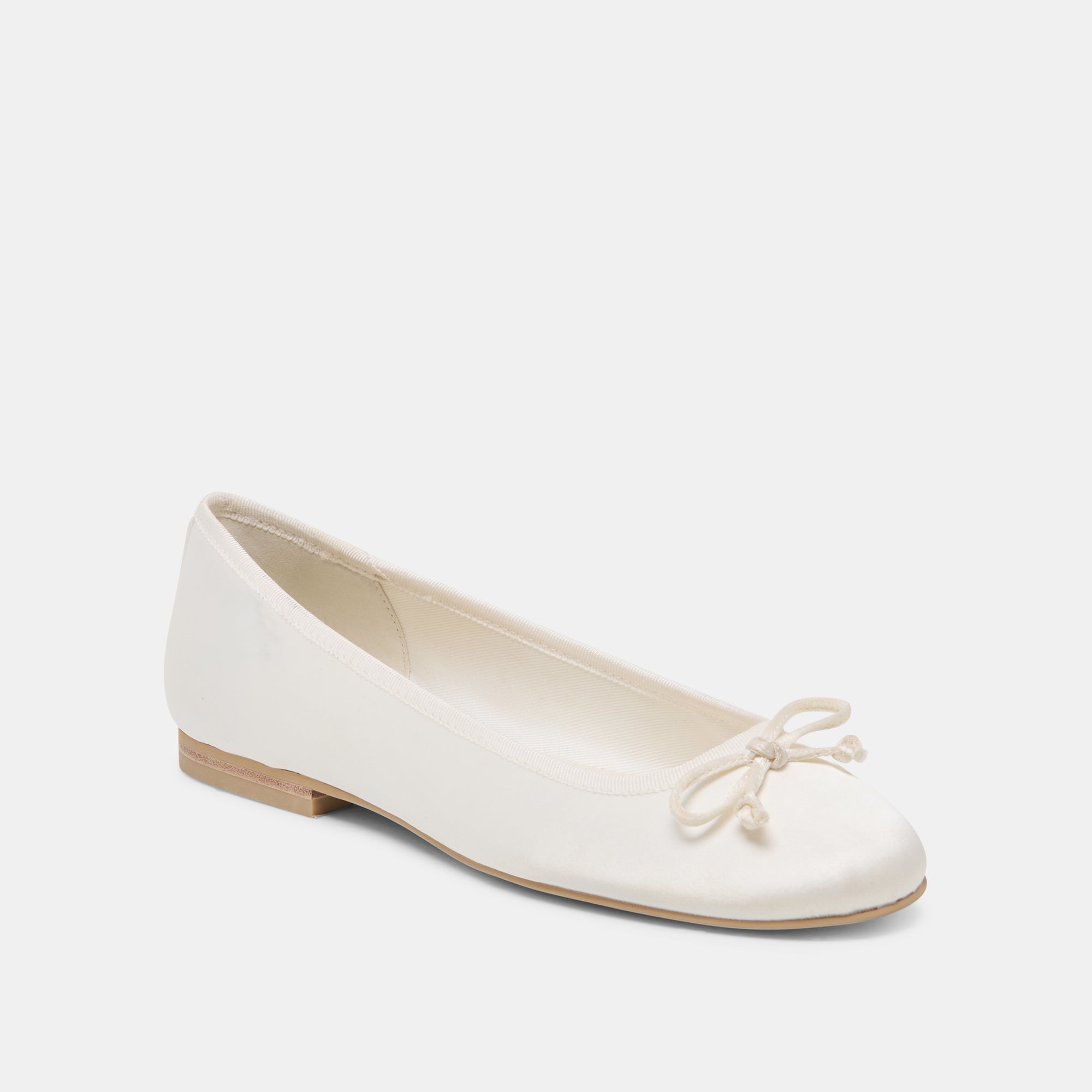 RITLA BALLET FLATS WHITE SATIN - view 2