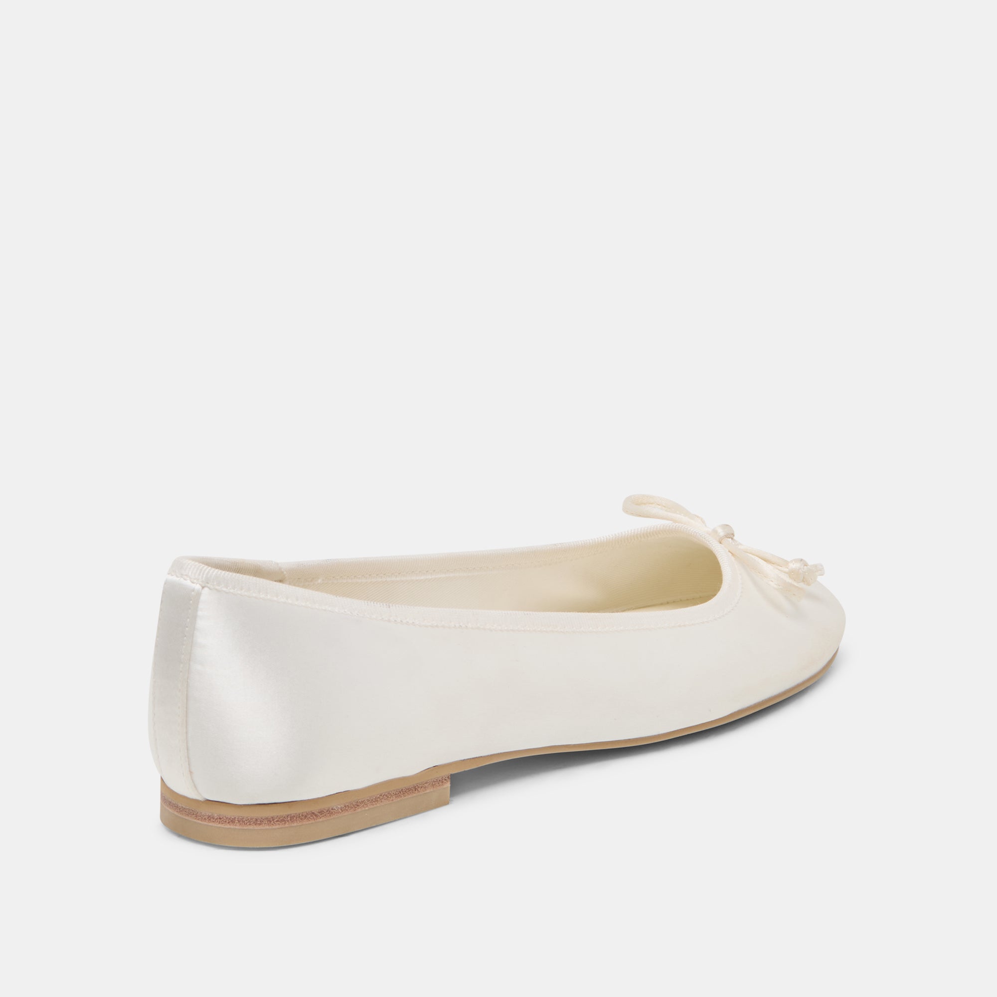 RITLA BALLET FLATS WHITE SATIN - view 3