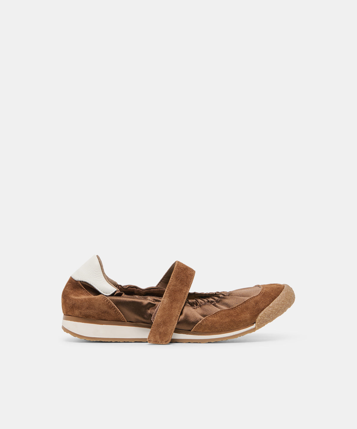SPRUCE Cocoa Satin Mary-Jane Ballet Sneakers | Dolce Vita