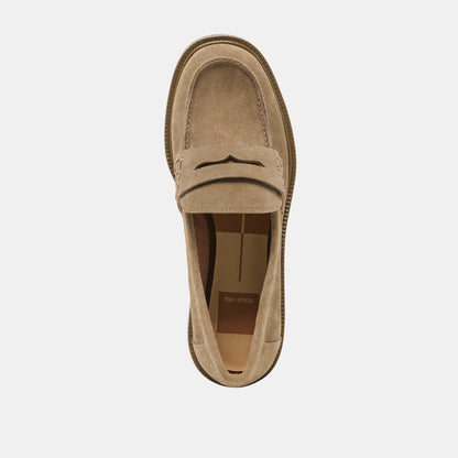 TIGGY LOAFERS OLIVE SUEDE