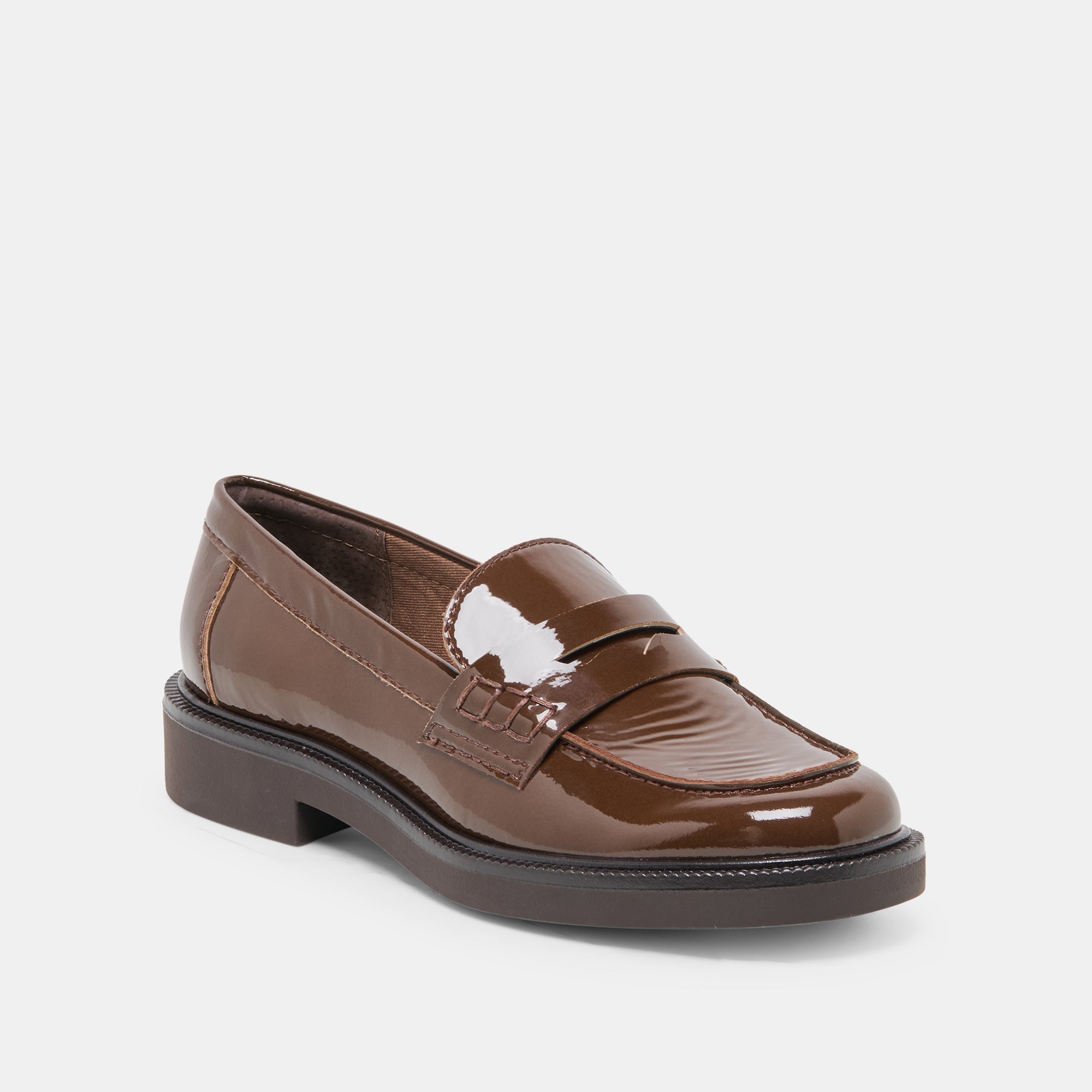 TIGGY LOAFERS WALNUT CRINKLE PATENT - view 2