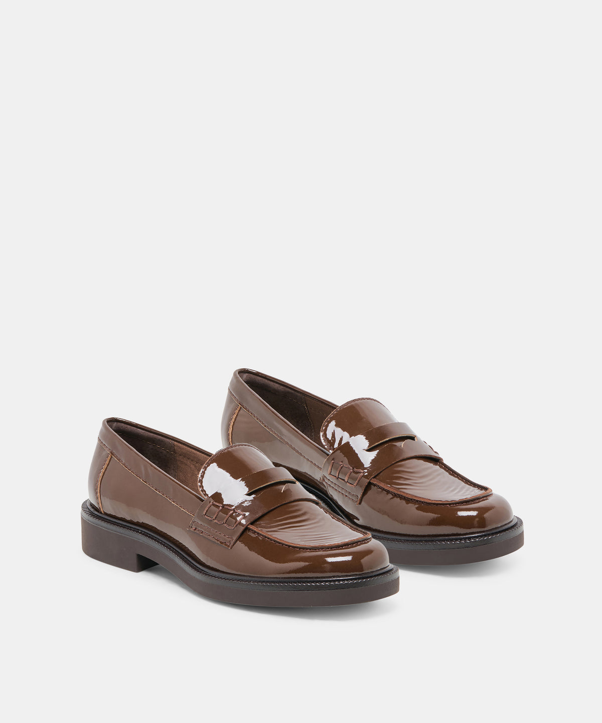 TIGGY LOAFERS WALNUT CRINKLE PATENT - view 2