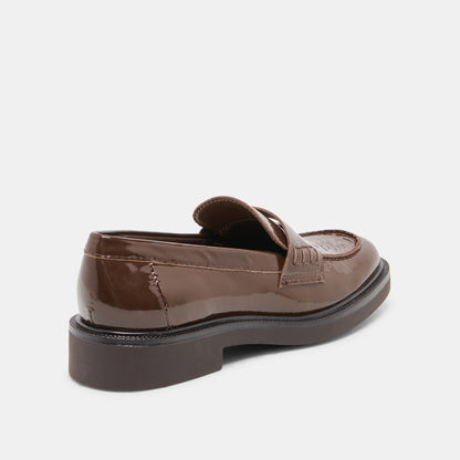 TIGGY LOAFERS WALNUT CRINKLE PATENT