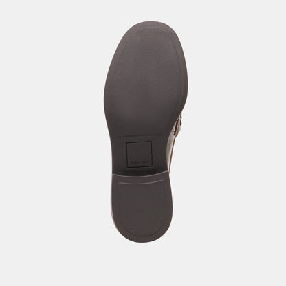 TIGGY LOAFERS WALNUT CRINKLE PATENT