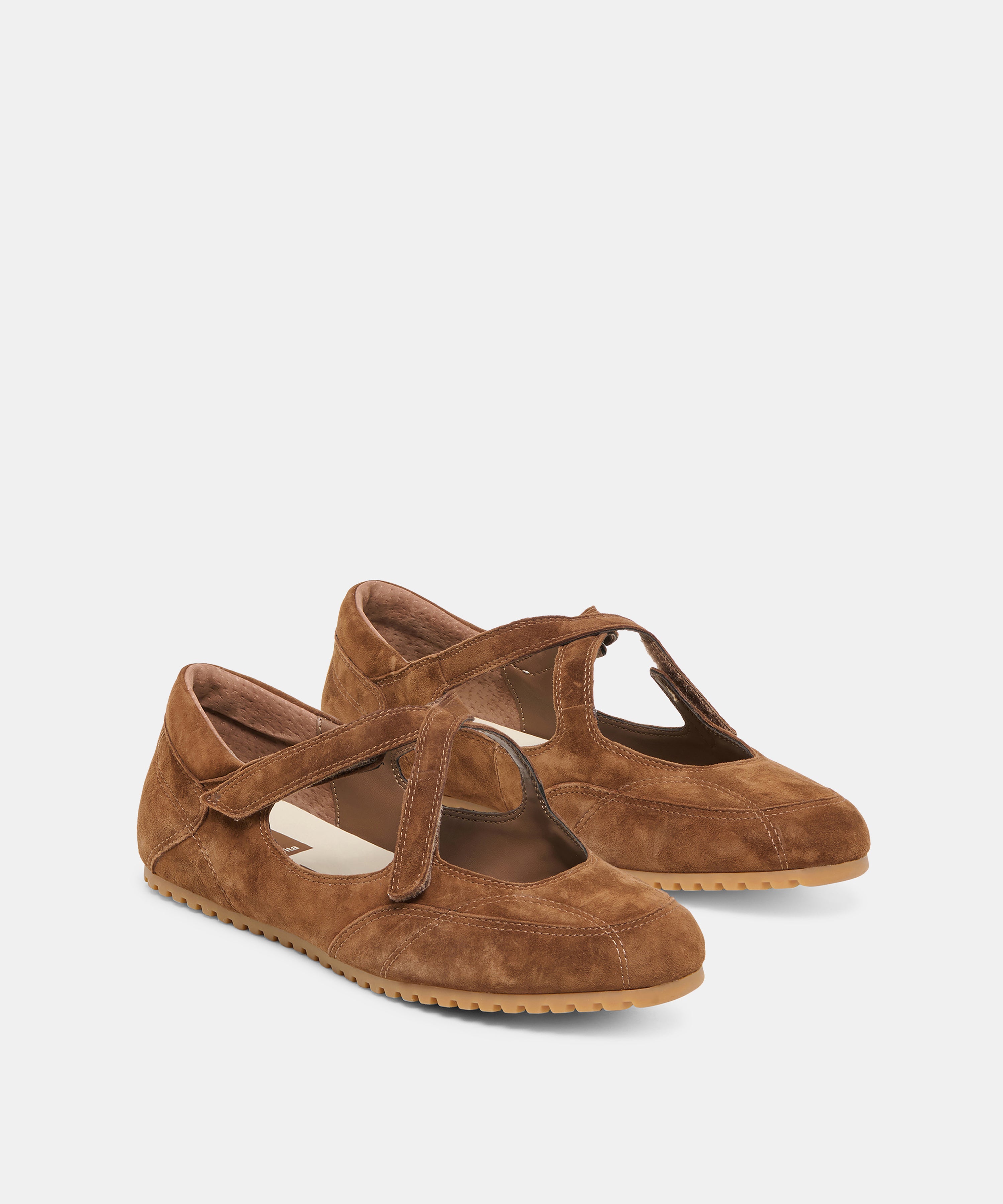 YONO Cocoa Suede Ballet Sneaker Flats | Dolce Vita