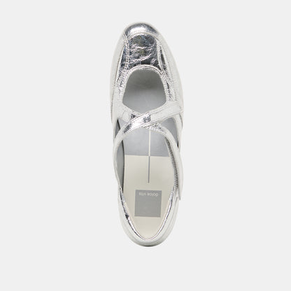 YONO SNEAKERS SILVER DISTRESSED LEATHER