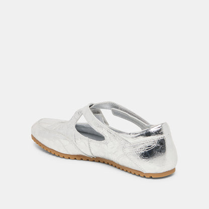 YONO SNEAKERS SILVER DISTRESSED LEATHER