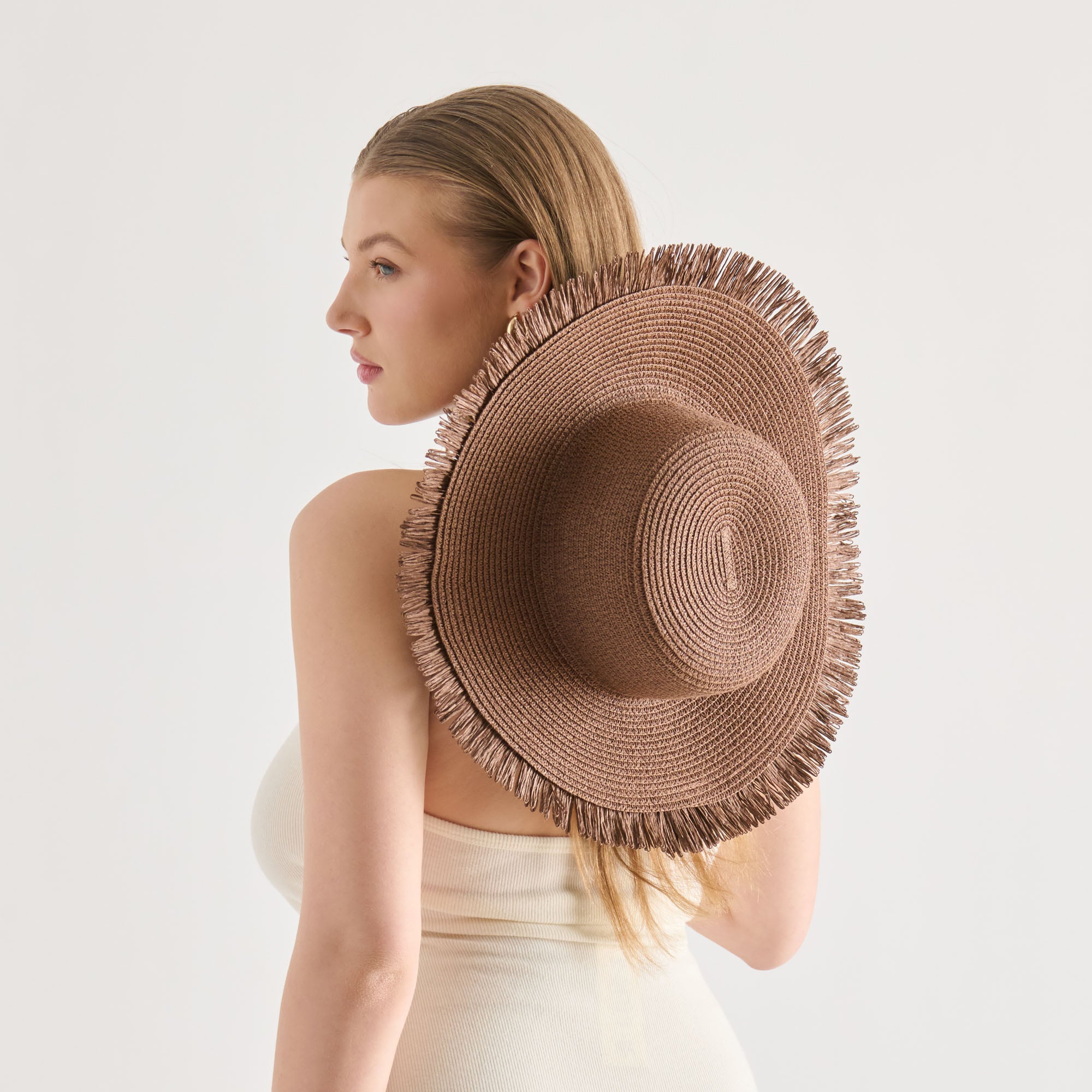 FLOPPY SUNHAT DARK BROWN - view 6
