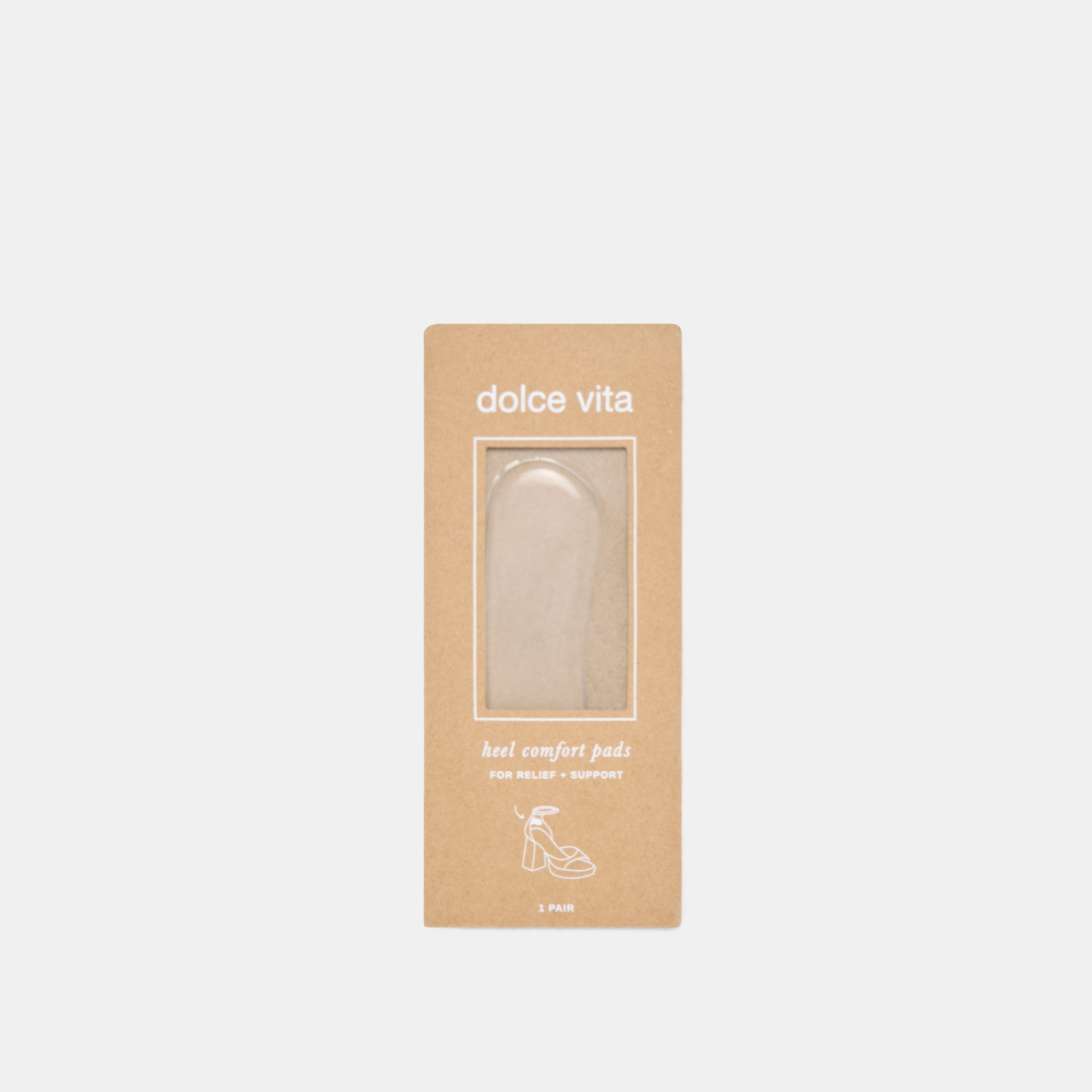 HEEL COMFORT PADS CLEAR