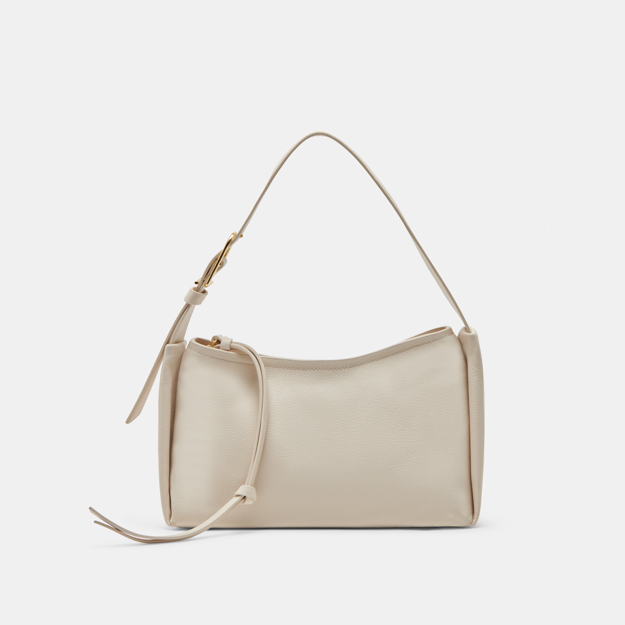 AUDRI SHOULDER BAG IVORY LEATHER - view 3