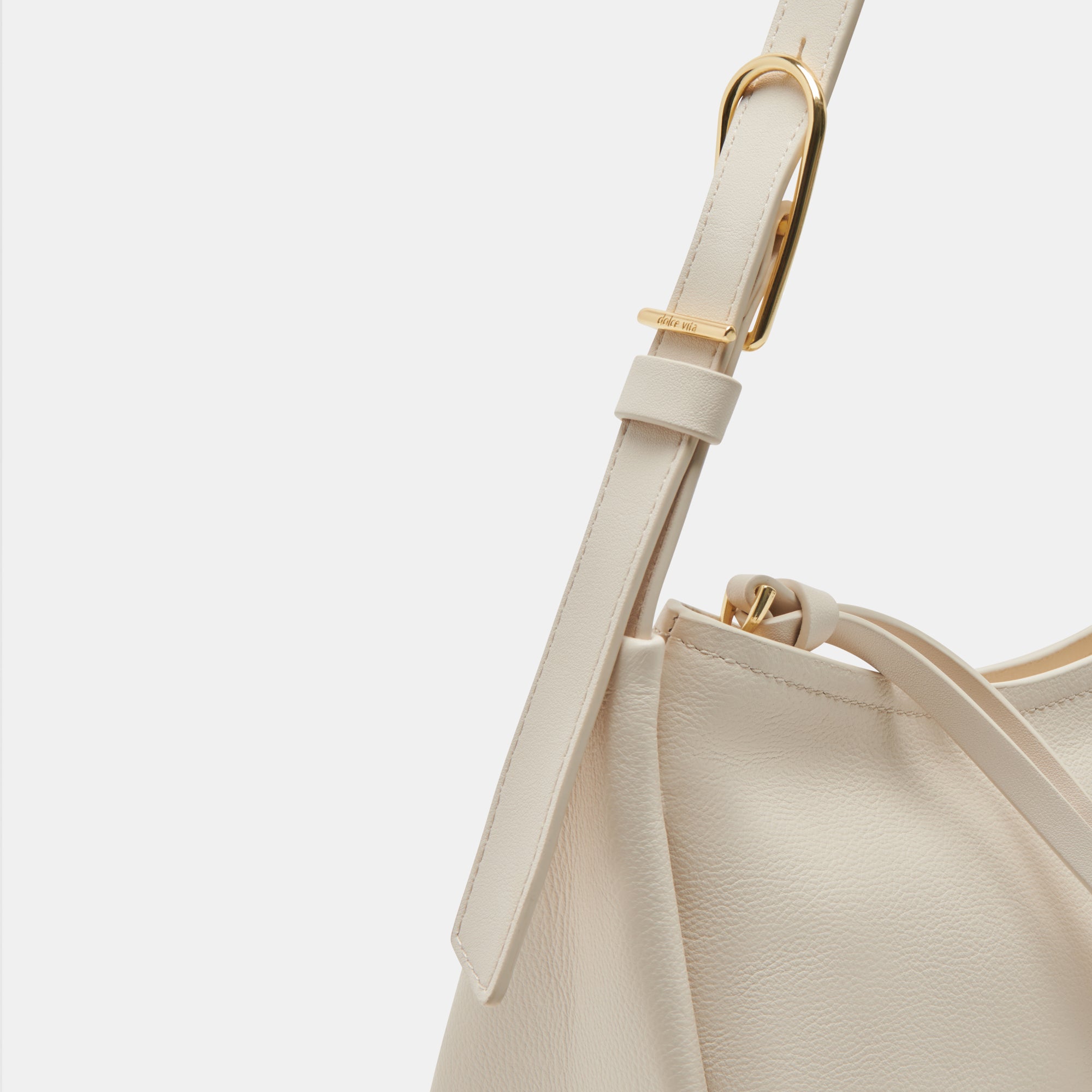 AUDRI SHOULDER BAG IVORY LEATHER - view 5