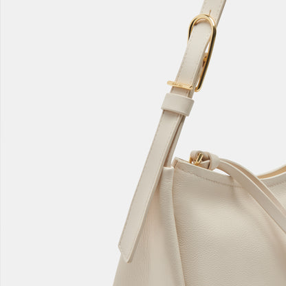 AUDRI SHOULDER BAG IVORY LEATHER
