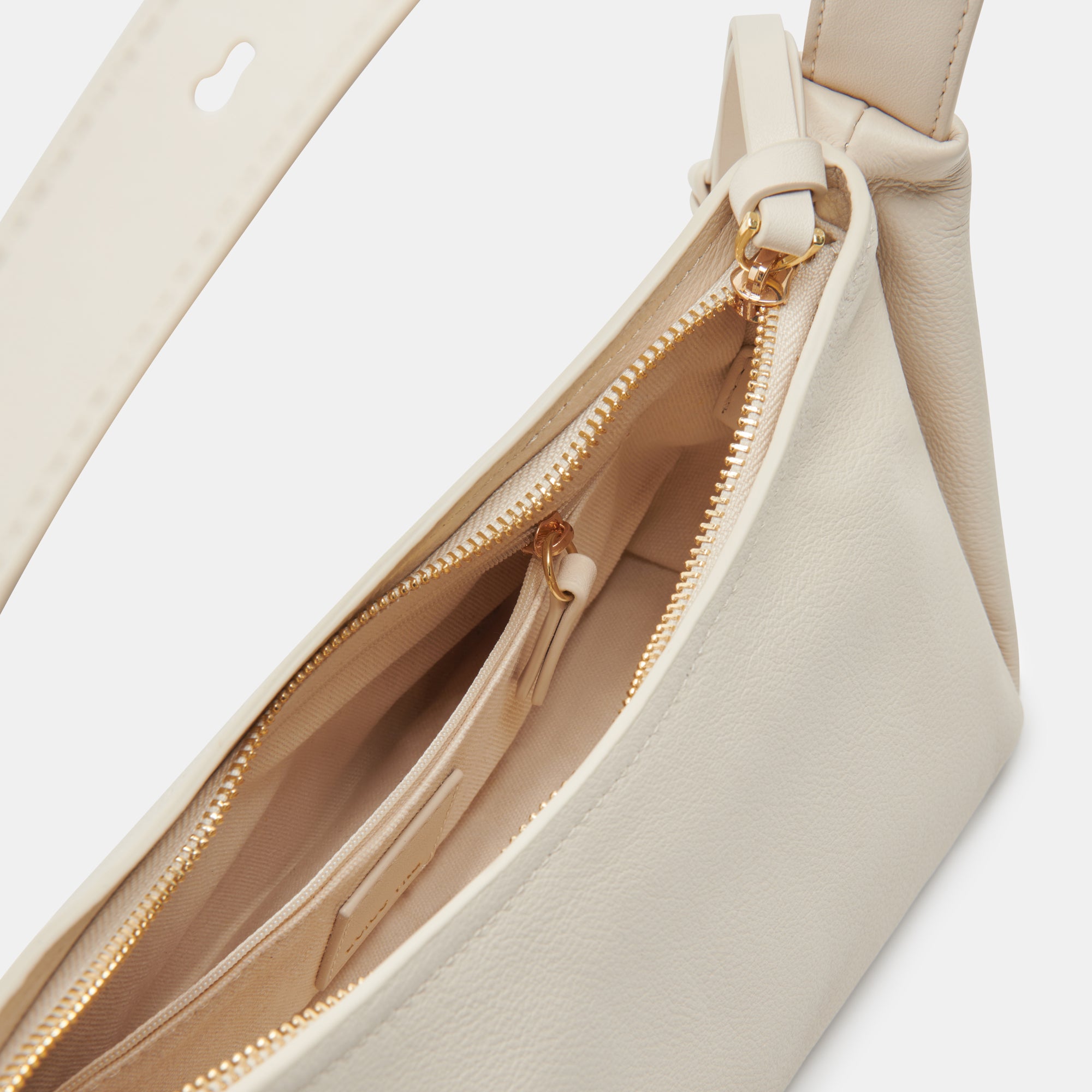 AUDRI SHOULDER BAG IVORY LEATHER - view 2