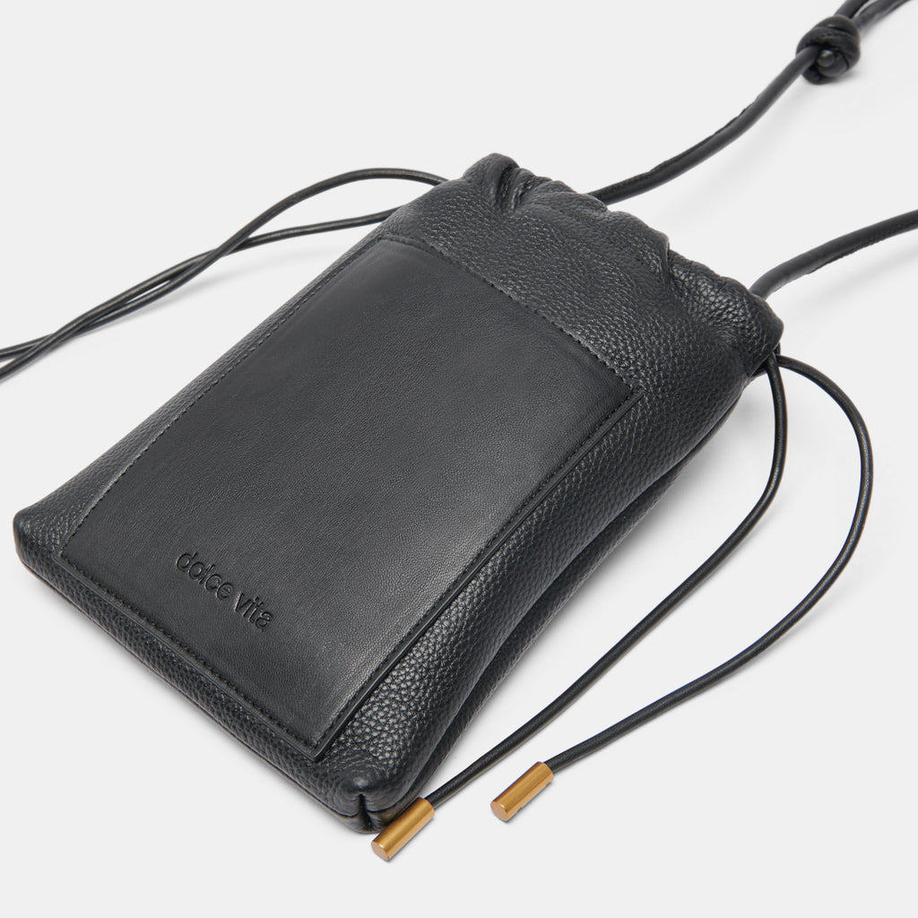 EVIE CROSSBODY POUCH BLACK PEBBLE LEATHER - image 6