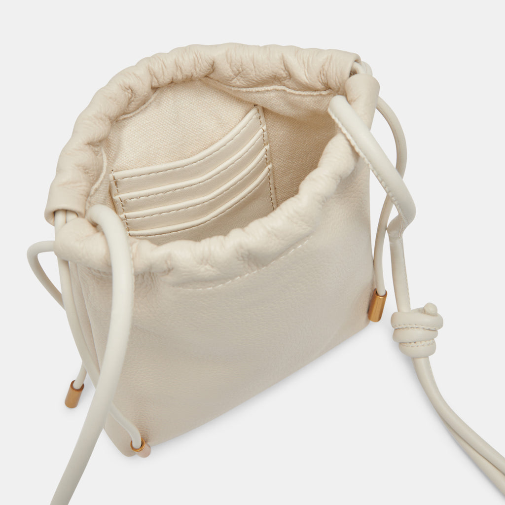 EVIE CROSSBODY POUCH IVORY PEBBLE LEATHER - image 8