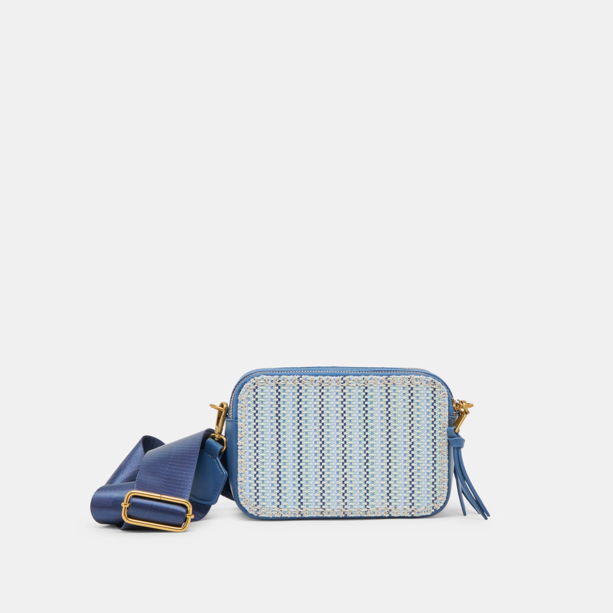 GLADYS CROSSBODY BLUE WOVEN Dolce Vita