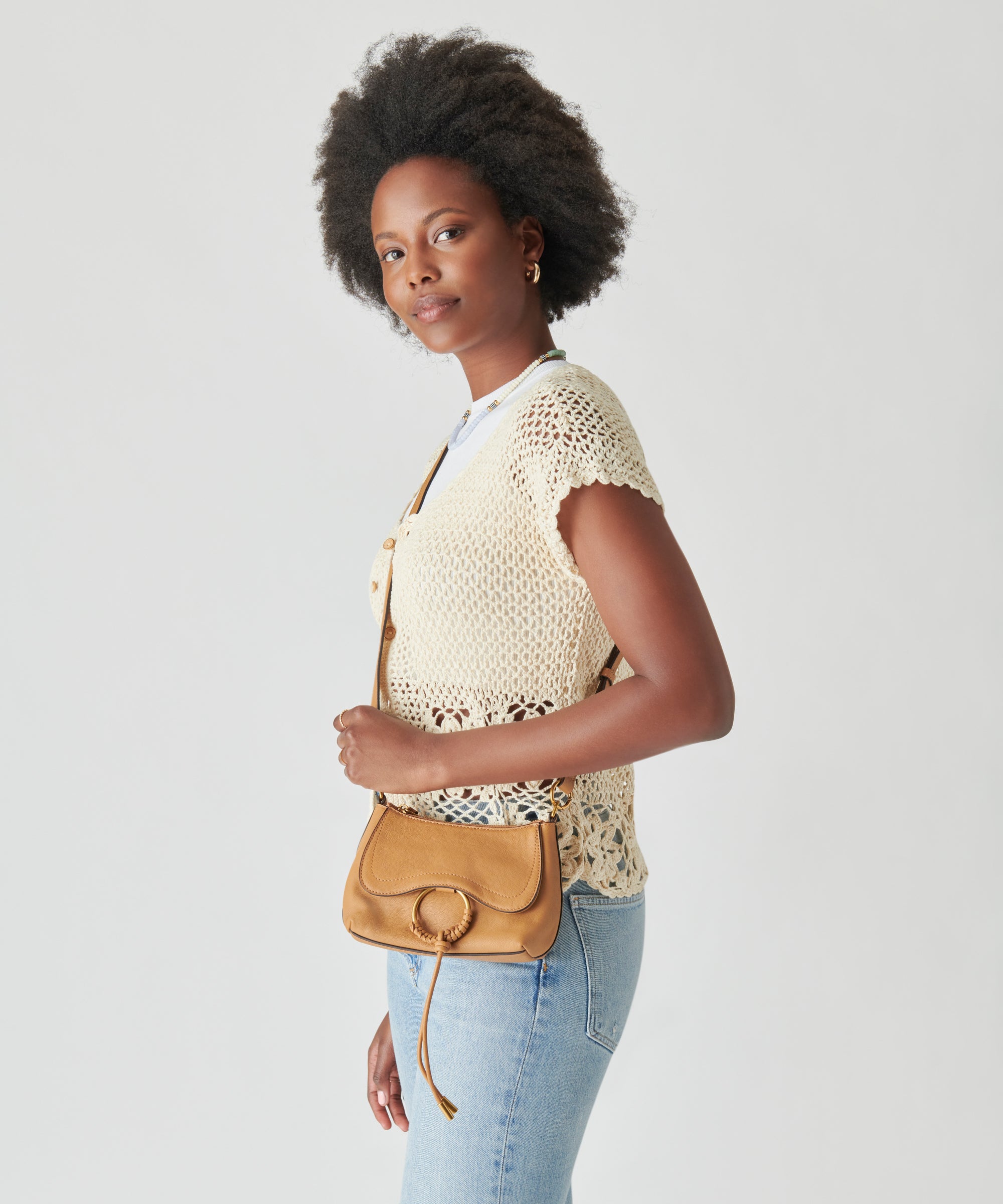 JOLENE CROSSBODY WHISKEY LEATHER - view 2