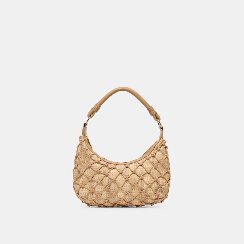 POSITANO SHOULDER BAG NATURAL RAFFIA
