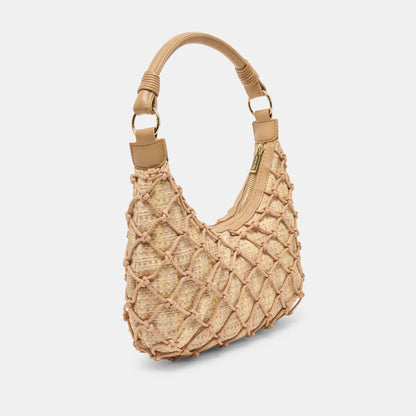 POSITANO SHOULDER BAG NATURAL RAFFIA