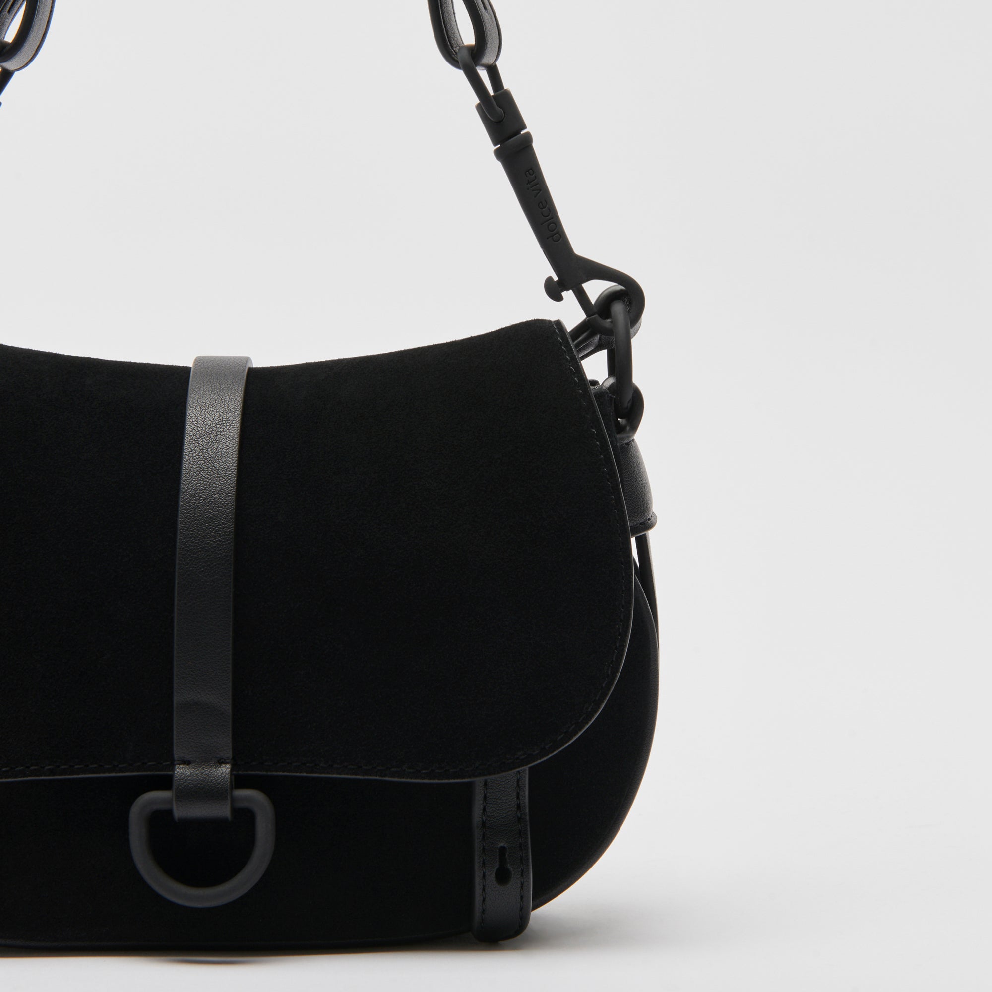 RYLEE CROSSBODY BLACK SUEDE Dolce Vita