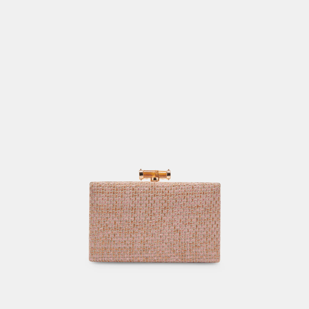 SANDY CLUTCH PINK WOVEN - image 1