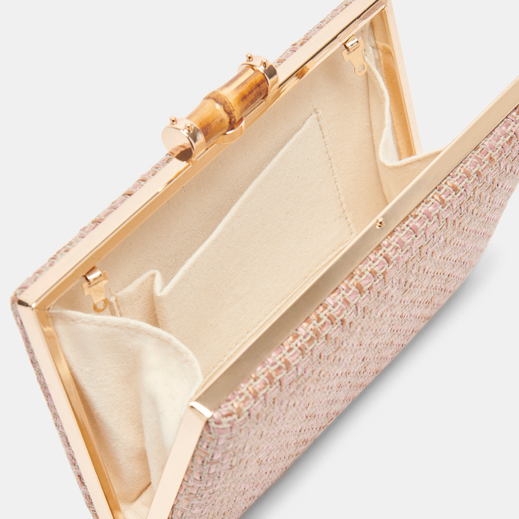SANDY CLUTCH PINK WOVEN - image 3