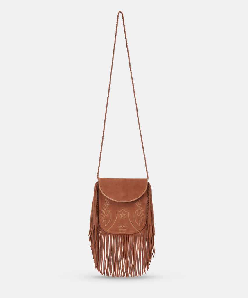 SHILA CROSSBODY BAG SADDLE SUEDE - re:vita