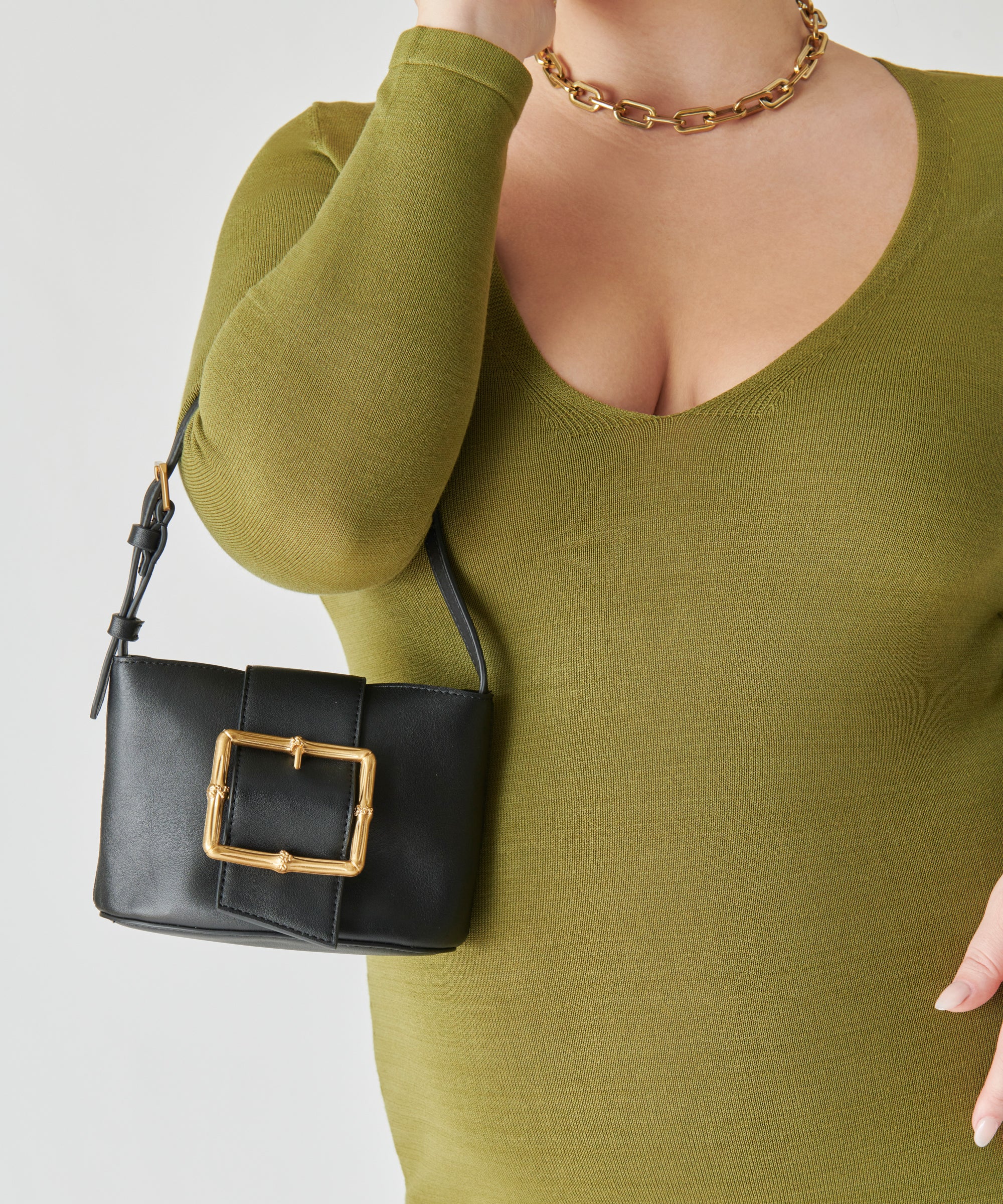 SIMONE HANDBAG BLACK LEATHER