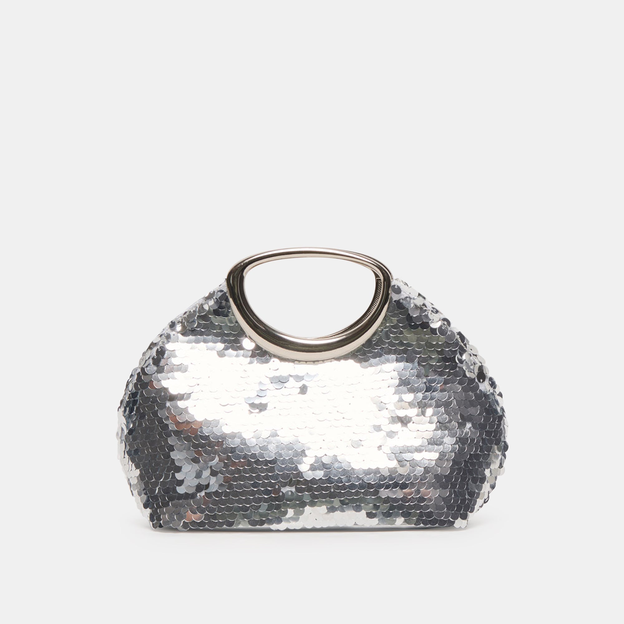 ALINA HANDBAG SILVER SEQUIN