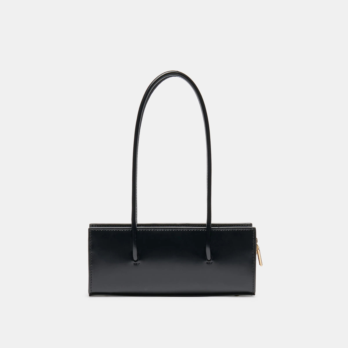 BESTIE Black Leather Top-Handle Small Handbag | Dolce Vita