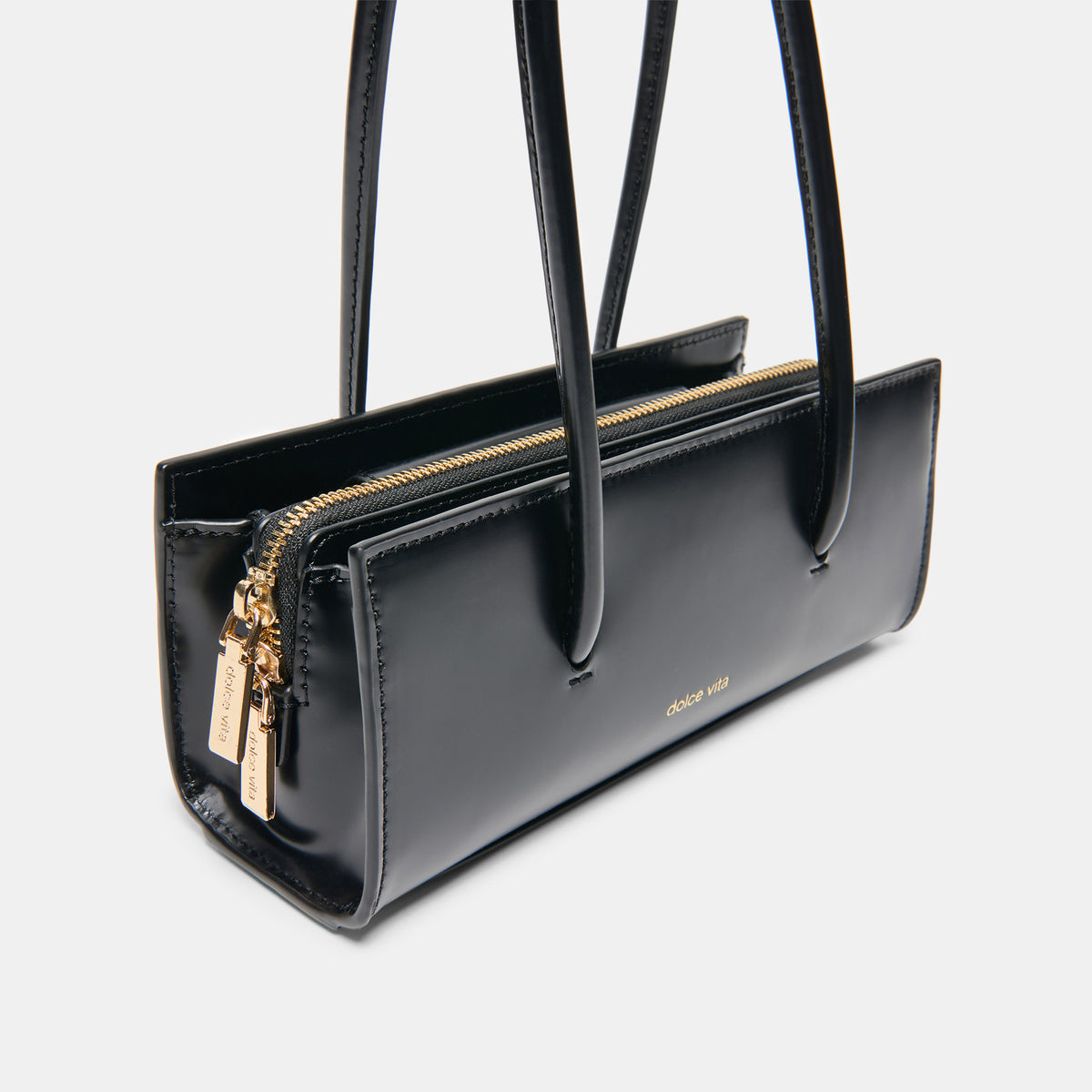 BESTIE HANDBAG BLACK LEATHER - view 3