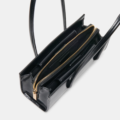 BESTIE HANDBAG BLACK LEATHER