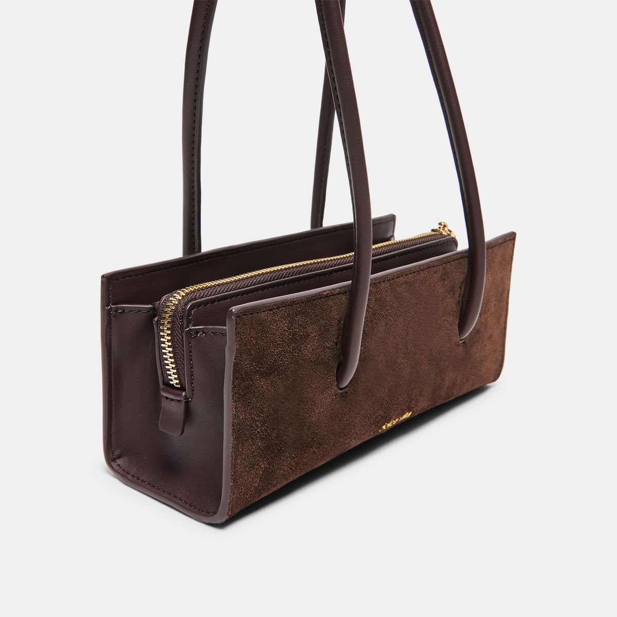 BESTIE HANDBAG ESPRESSO SUEDE - view 3