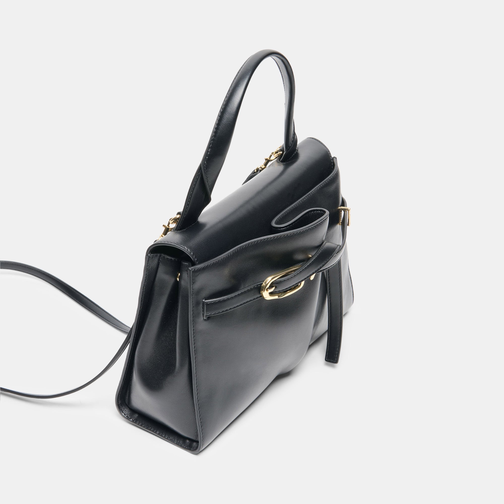 BORGO HANDBAG BLACK LEATHER - view 5