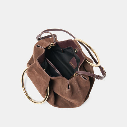 CHANNING HANDBAG ESPRESSO SUEDE