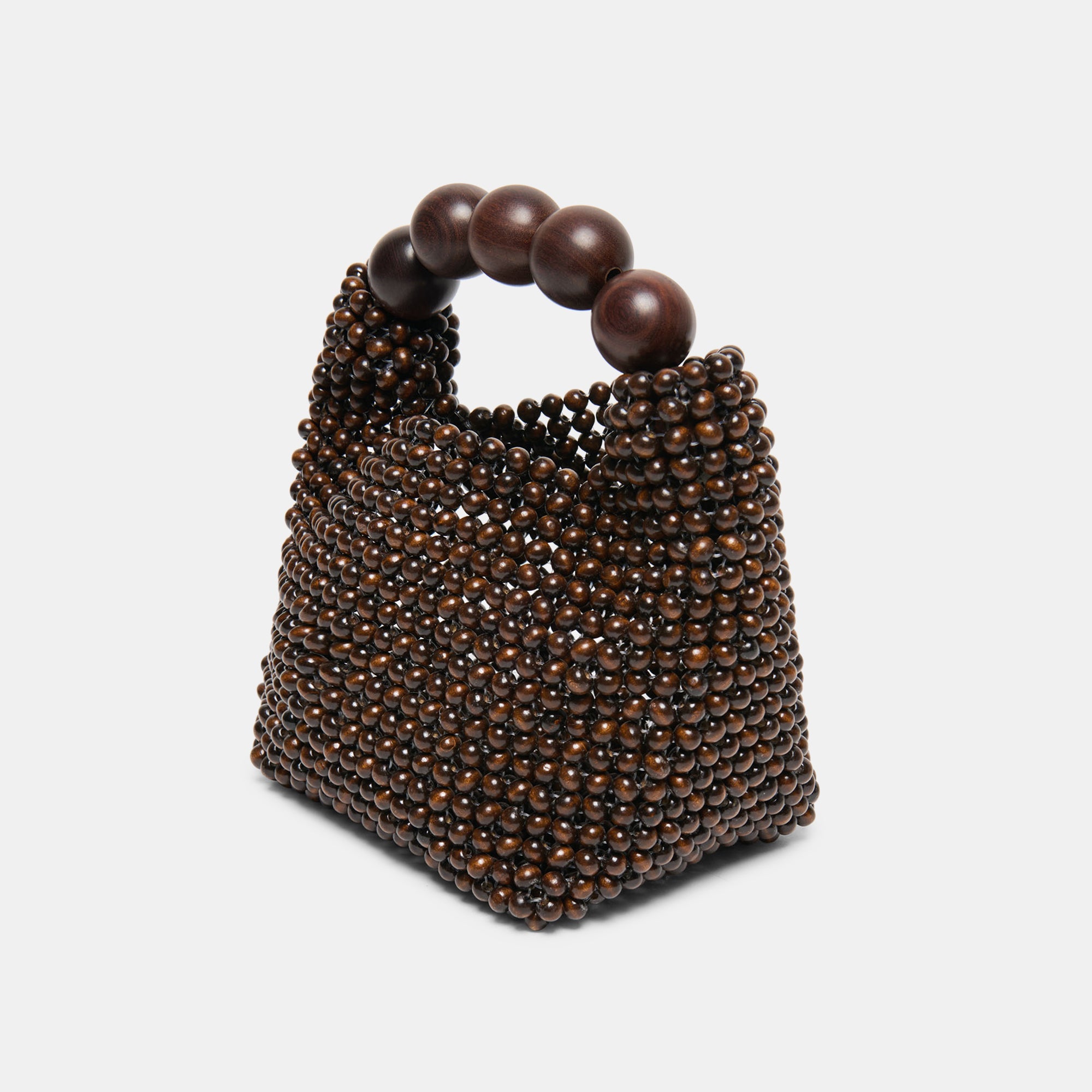CLOVER HANDBAG CHOCOLATE WOOD - view 3