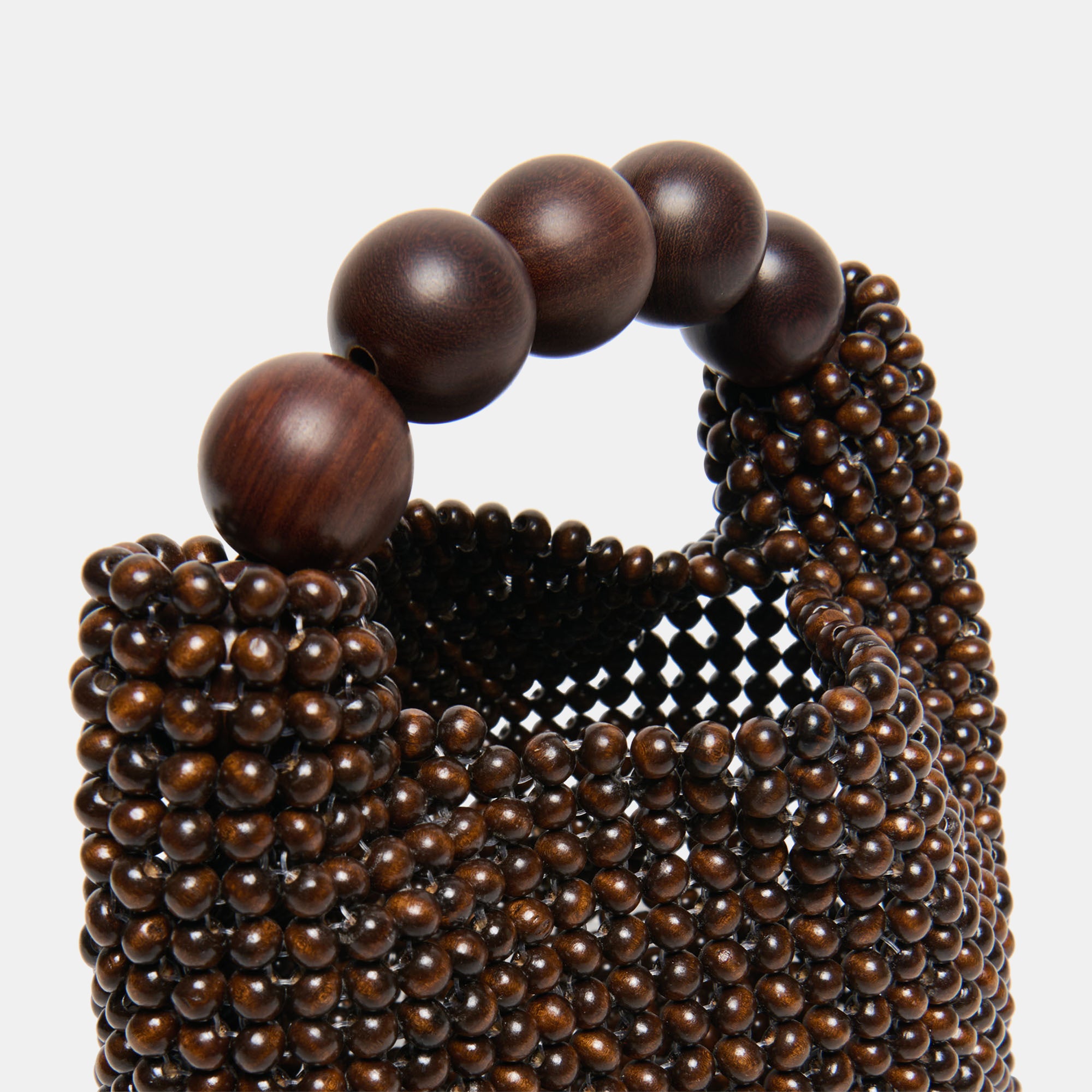 CLOVER HANDBAG CHOCOLATE WOOD - view 5