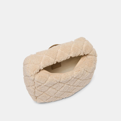 FRANKIE HANDBAG NATURAL PLUSH